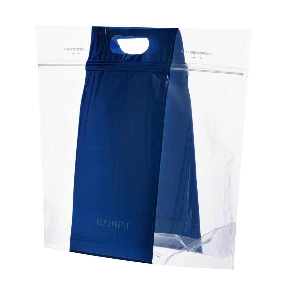 Bags, Gusset Zip, 12.5 x 4.25 x 10.5 Inch, Plastic, Clear, with Handles 1 - 100 COUNT 366995