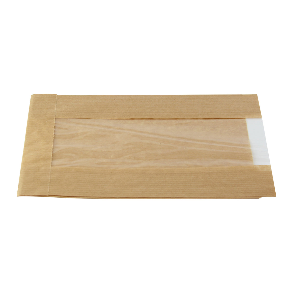 Bags, 8.7 x 5.5 x 2.4 Inch, Brown, Kraft, with Window 1 - 1000 COUNT 180758