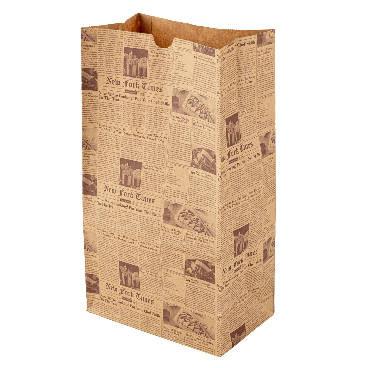 Bags, Bag Tek 12 Pound, Paper, Kraft Newsprint, 7 x 4.25 x 12.5 Inch 100 - 1 EACH 473983