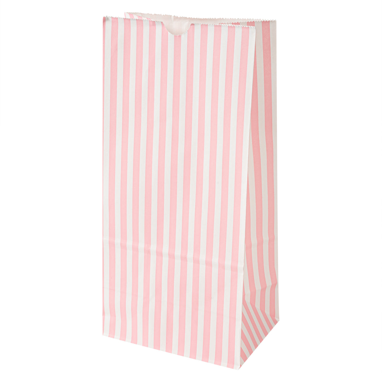 Bags, Bag Tek 6 x 4 x 11.75 Inch, Paper, Pink & White Stripe, 8 Pound 100 - 1 EACH 498740