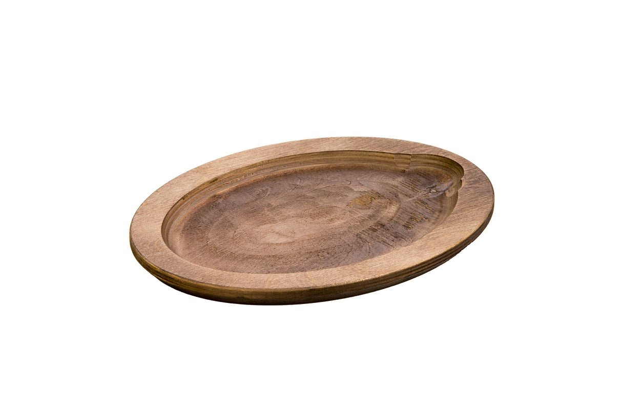 Underliners, Oval, Wood, 12.75 Inch, Walnut 6 - 1 EACH 993386