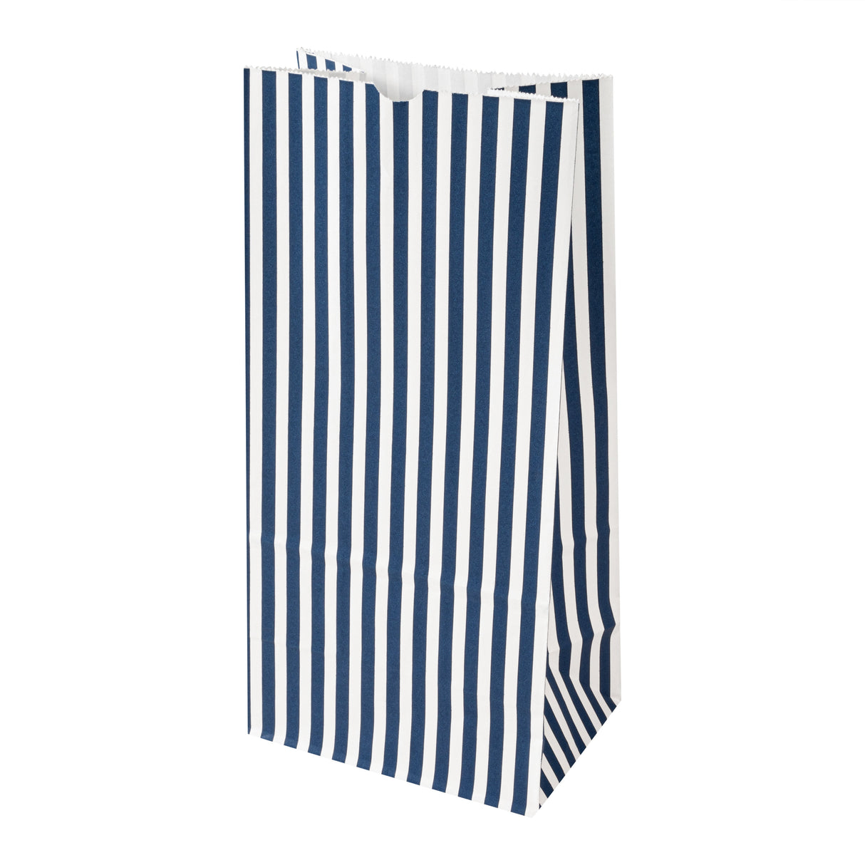 Bags, Bag Tek 6 x 4 x 11.75 Inch, Paper, Blue & White Stripe, 8 Pound 100 - 1 EACH 534278