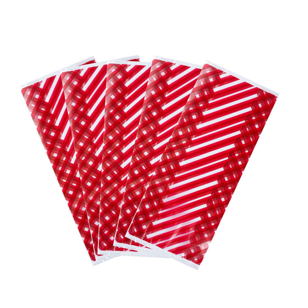 Bags, Candy, Bag Tek 4 x 2 x 9.50 Inch, Plastic, Stripe Print, Gusseted 100 - 1 EACH 535599