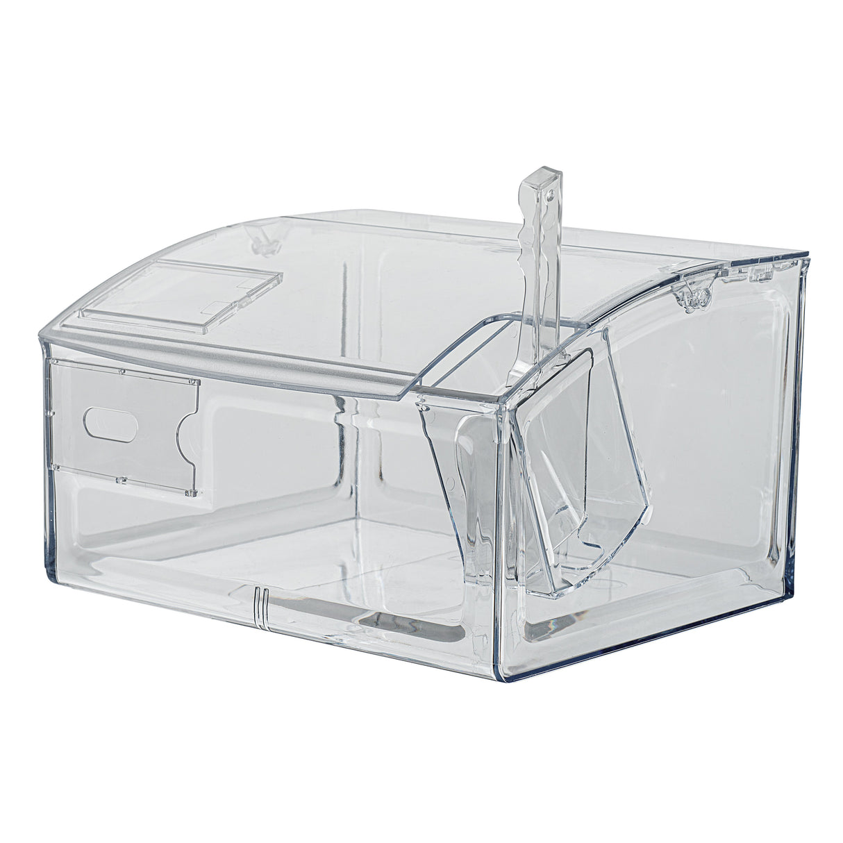 Bin, Topping, Met Lux 2 Gallon, Clear, Plastic, 7 x 9.75 x 11.75 Inch, with Scoop,1 - 1 EACH