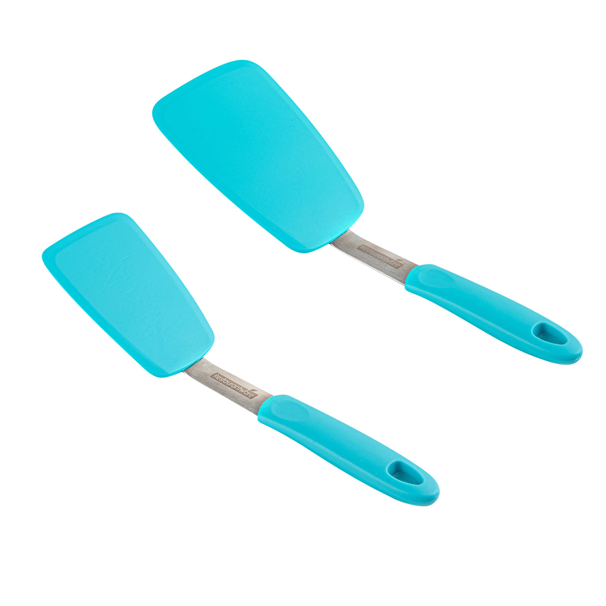 Turner Set, Solid, Comfy Grip 2-Piece, Turquoise, Silicone 1 - 2 PIECE 532506