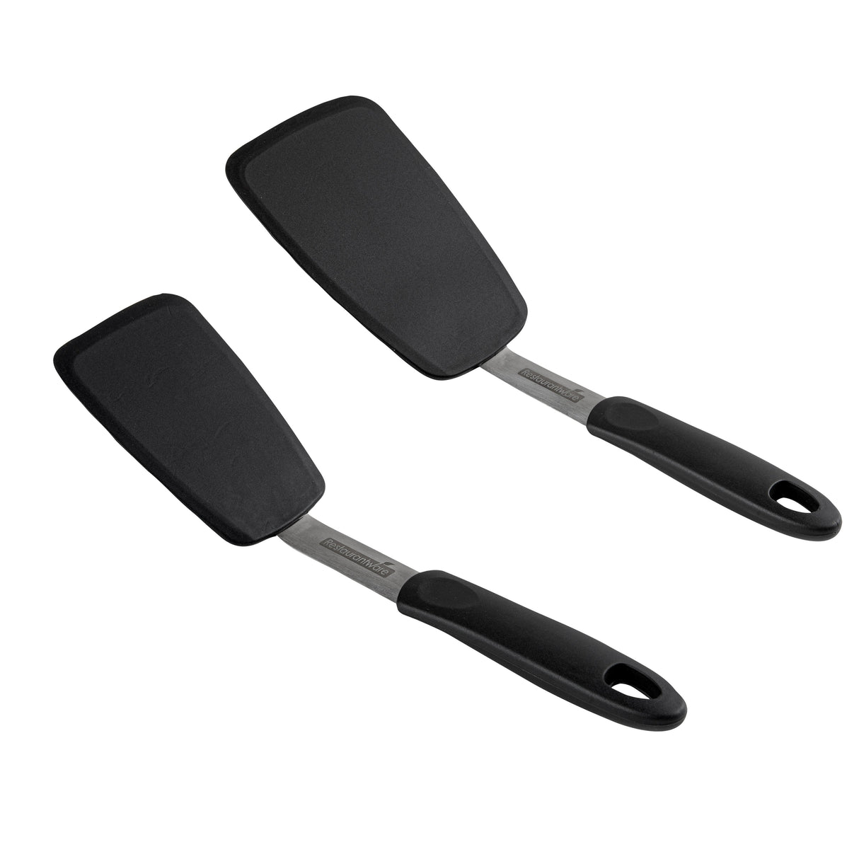 Turner Set, Solid, Comfy Grip 2-Piece, Black, Silicone 1 - 2 PIECE 532499