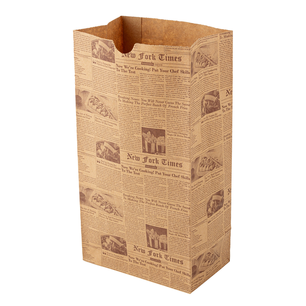 Bags, Bag Tek 6 Pound, Paper, Kraft Newsprint, 6 x 3.5 x 10.75 Inch 100 - 1 EACH 473986