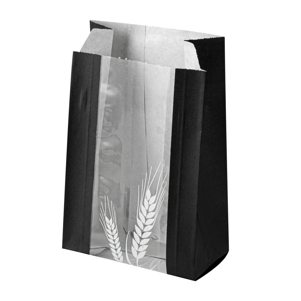 Bags, Bread, Bag Tek 4.50 x 2.50 x 8.50 Inch, Greaseproof Paper, Black, Wheat Pattern, Micro-Perforated 100 - 1 EACH 531432