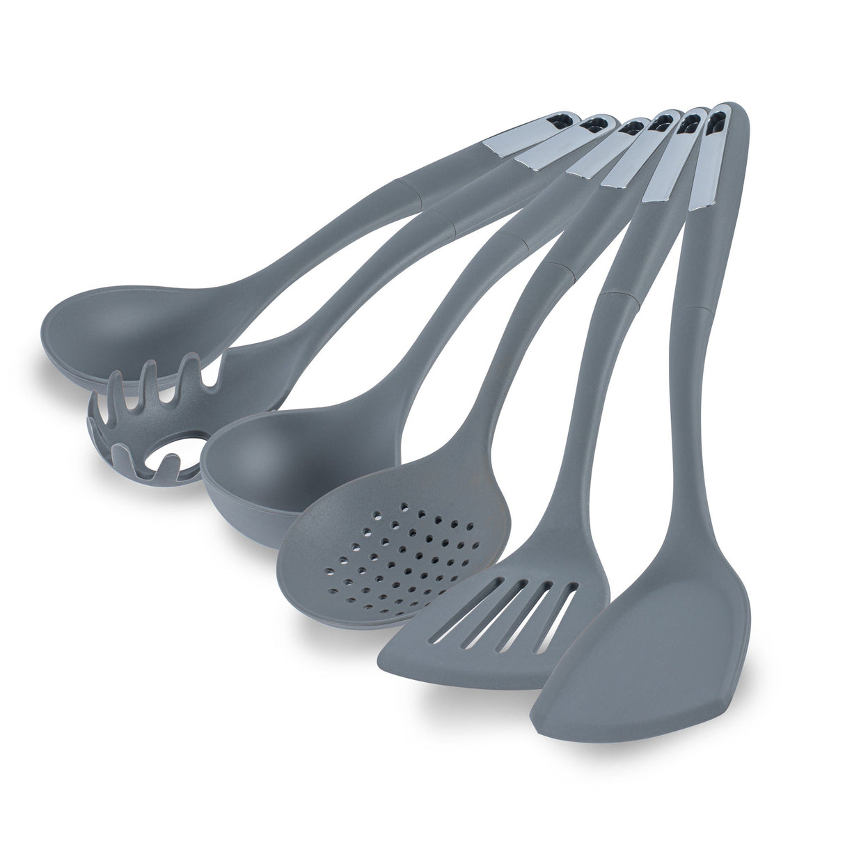 Utensil Sets, Cooking, Met Lux 6-Piece, Silicone, Dark Gray 10 - 1 EACH 546444