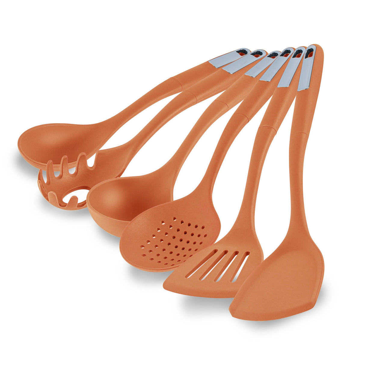 Utensil Sets, Cooking, Met Lux 6-Piece, Silicone, Orange 10 - 1 EACH 546456