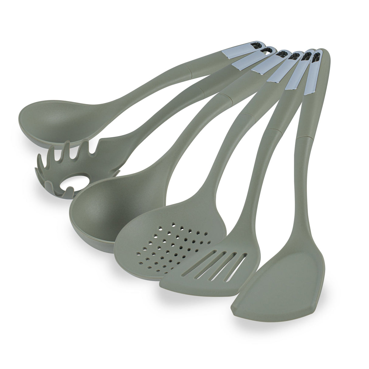 Utensil Sets, Cooking, Met Lux 6-Piece, Silicone, Green 10 - 1 EACH 546449