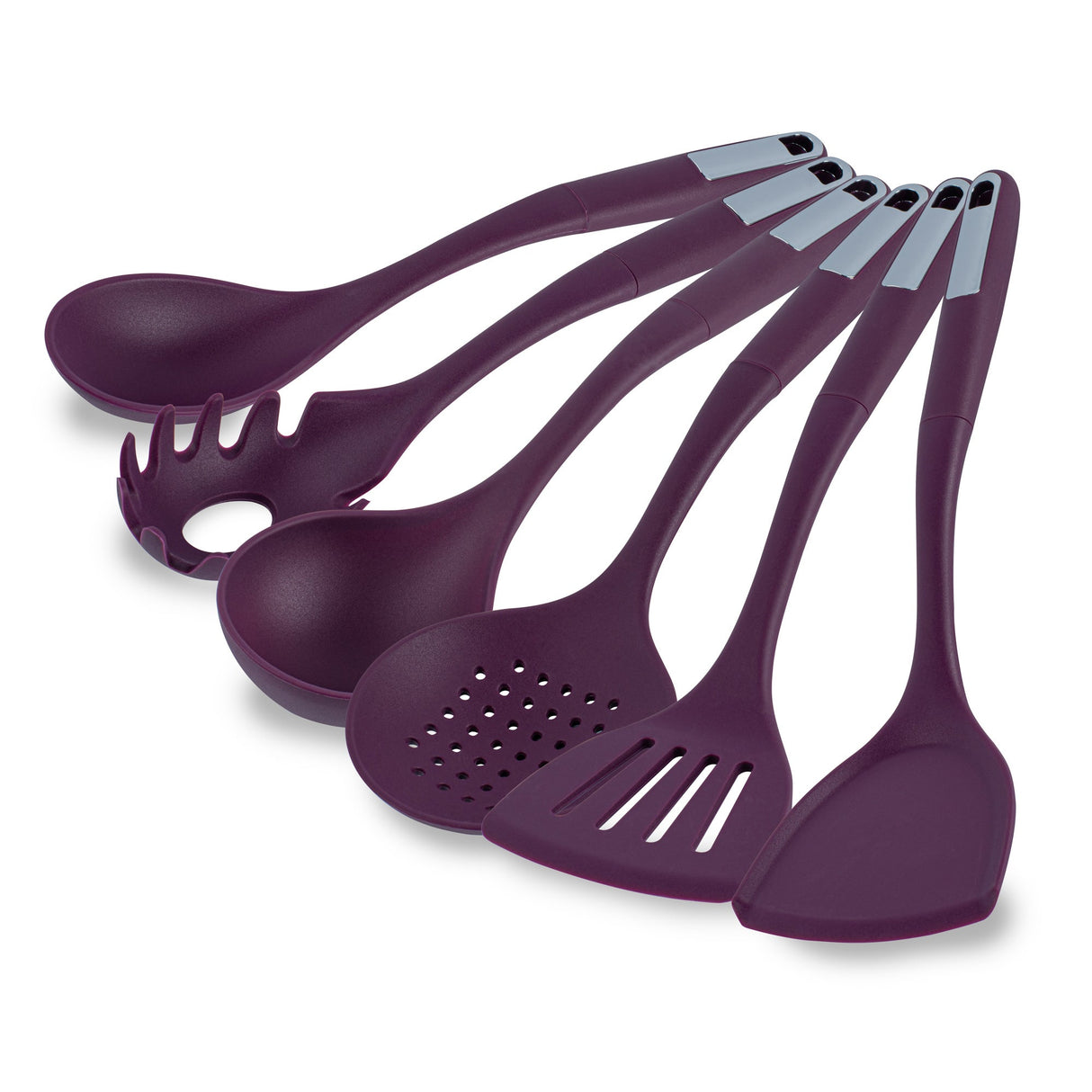 Utensil Sets, Cooking, Met Lux 6-Piece, Silicone, Purple 10 - 1 EACH 546457