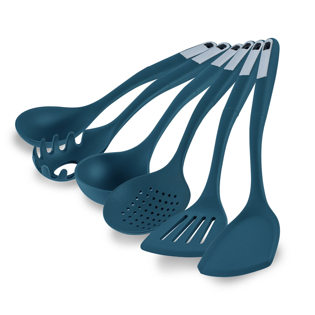 Utensil Sets, Cooking, Met Lux 6-Piece, Silicone, Teal 10 - 1 EACH 546455